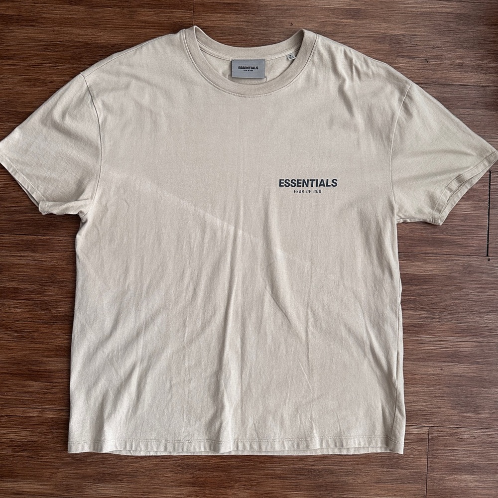 Essentials Fear of God tan cotton t-shirt - NWOT